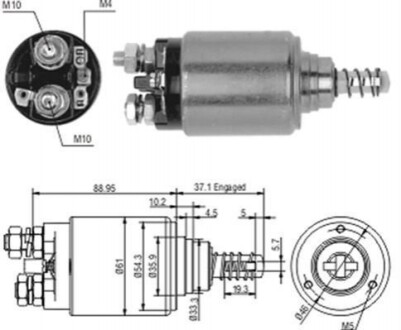 MAGNETI MARELLI Втягивающее реле стартера IVECO DAF KHD AME0187