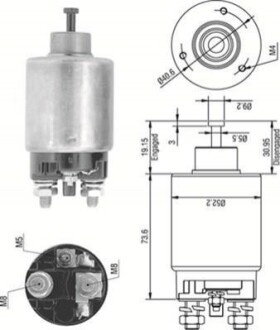 MAGNETI MARELLI Втягивающее реле DELCO [940113050316] AME0316