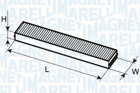 MAGNETI MARELLI Фильтр салона FORD GALAXY  1996- [350203061130] BCF113