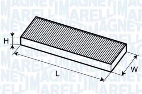 Фильтр салона MAGNETI MARELLI BCF263 (фото 1)