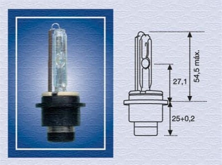 Лампочка XENON 85V 35W P32D-2 MAGNETI MARELLI D2S (фото 1)