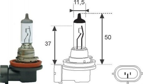 Лампа галогенна H11 12V H1112