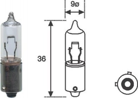 MAGNETI MARELLI Автолампа H21W 12 [002052500000]