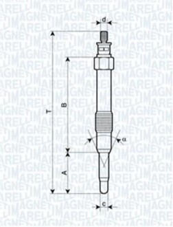 Свеча накала UC11A