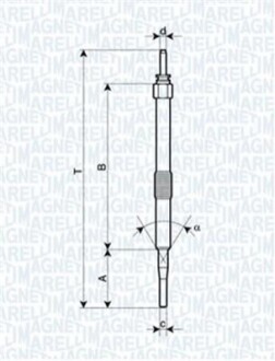 Свічка розжарення MAGNETI MARELLI UC32A (фото 1)