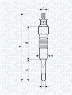 Свеча накала UC37A