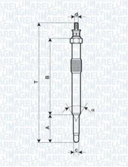 Свічка розжарення UC41A