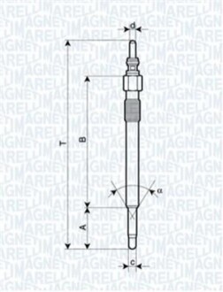 Свічка розжарення UC42A