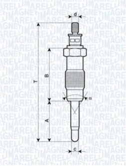 Свеча накала UC4A