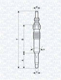 Свеча накала UC53A