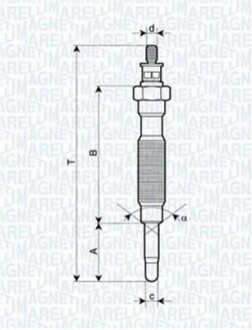 Свеча накала UC55A