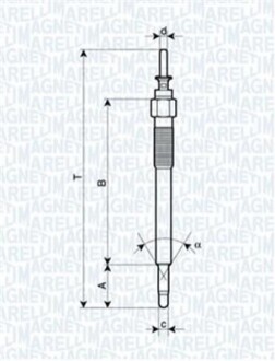 Свеча накала UC58A