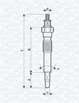 Свічка розжарення UC62A