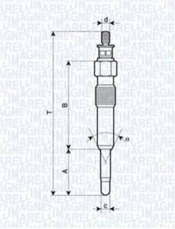 Свеча накала UC8A