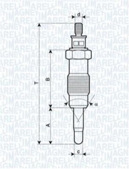 Свеча накала UX12A