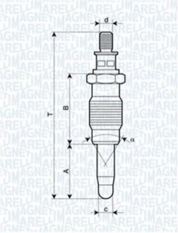 Свічка розжарювання UX18A