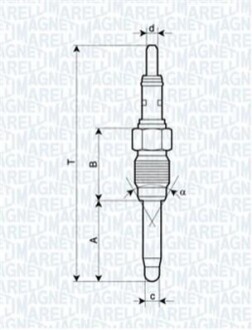 Свеча накала UX28A