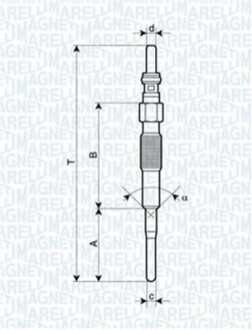 Свічка розжарення MAGNETI MARELLI UY11A (фото 1)