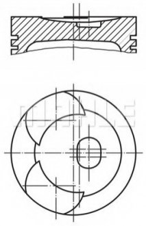 Поршень MAHLE / KNECHT 0018600 (фото 1)