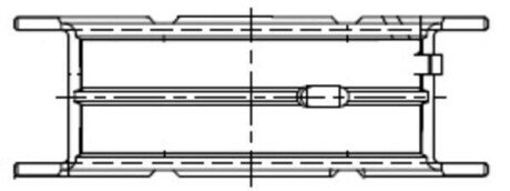 Напівкільце колінчастого валу (1шт) 001FL21834000