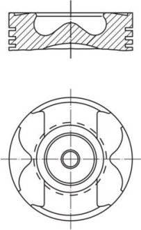 Поршень MAHLE / KNECHT 001PI00182000 (фото 1)