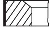 Кольца поршневые MB 83.25 (2/1.75/2) OM651 (Mahle) MAHLE / KNECHT 001 RS 00111 0N1 (фото 1)