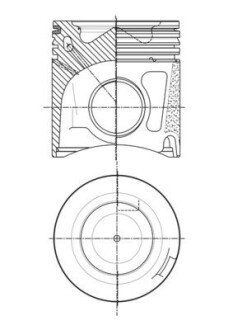 Поршень MAHLE / KNECHT 007PI00150000 (фото 1)