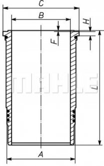 Гільза циліндра MAHLE / KNECHT 007 WN 74 00 (фото 1)