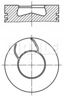 Поршень двигуна MAHLE / KNECHT 008 41 00 (фото 1)