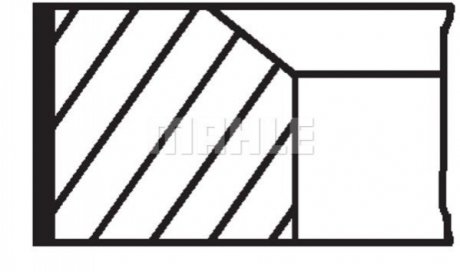 Кільця поршневі Mahle MAHLE / KNECHT 01020N1 (фото 1)