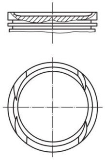 Поршень MAHLE / KNECHT 011 PI 00112 002 (фото 1)