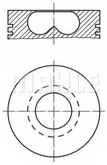 Поршень двигуна MAHLE / KNECHT 015 69 02 (фото 1)