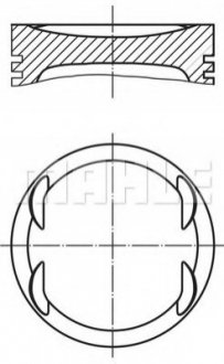 Поршень двигуна MAHLE / KNECHT 015 76 02 (фото 1)