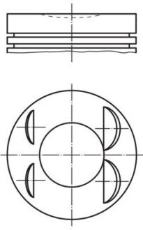 Поршень MAHLE / KNECHT 021PI00127002 (фото 1)