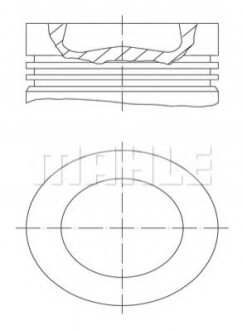 Поршень двигуна MAHLE / KNECHT 028 PI 00121 002 (фото 1)