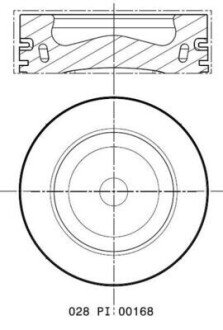 Поршень MAHLE / KNECHT 028PI00168000 (фото 1)