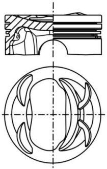 Поршень MAHLE / KNECHT 039PI00129002 (фото 1)