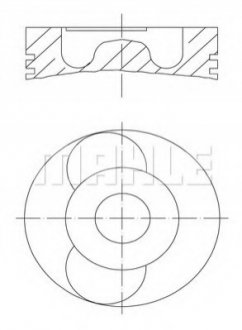 Поршень MAHLE / KNECHT 0615300 (фото 1)