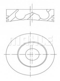 Поршень двигуна MAHLE / KNECHT 101 93 00 (фото 1)