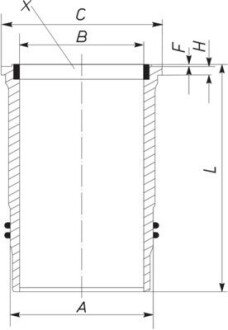 Гільза циліндра 227 LW 00109 001