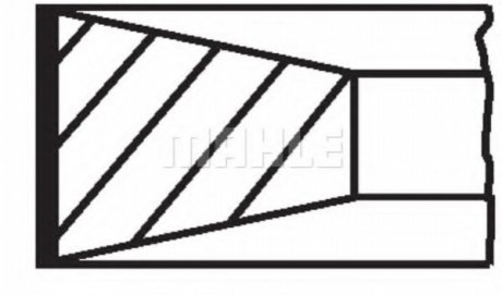 Кільця поршневі,комплект MAHLE / KNECHT 439 11 N0 (фото 1)