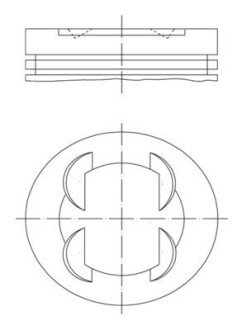 Поршень Mahle HYUNDAI/KIA \'\'2.0 G4KD \'\'10>> 681PI00109001