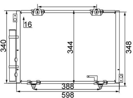 Радіатор кондиціонера AC260000S