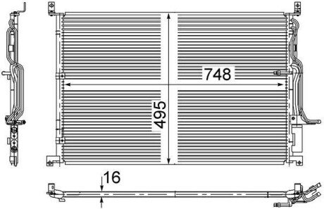 Радиатор кондиционера AC271000S