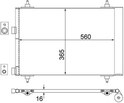 Радиатор кондиционера AC 315 000S