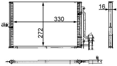 Радиатор кондиционера AC 317 000S