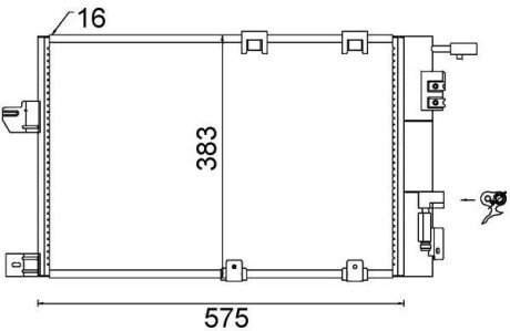 Радіатор кондиціонера AC339000S