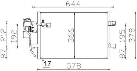 Радиатор кондиционера AC 351 000S