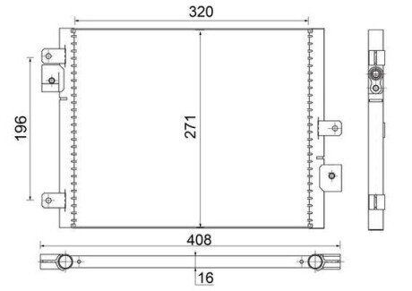 Радиатор кондиционера AC354000S