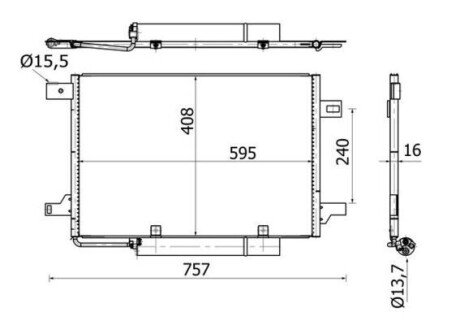 Радиатор кондиционера AC 369 000S